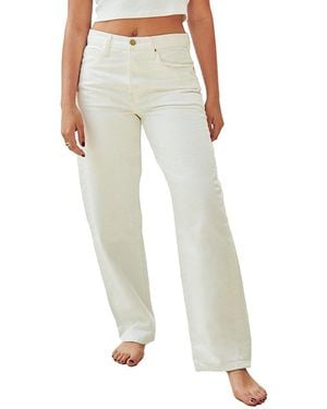 Nelle Atelier Petite The Claire Boyfriend Denim - White
