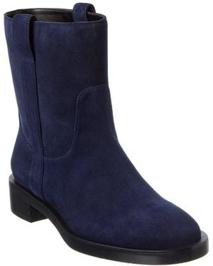 Stuart Weitzman Lenora Suede Bootie - Blue