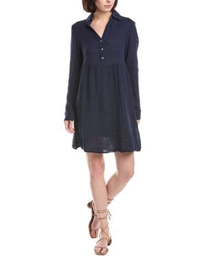 Michael Stars Kimberly Shirt Waist Dress - Blue
