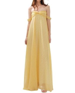 Emma way Embellished Maxi Dress - Yellow