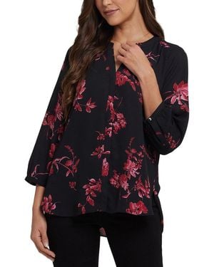 NYDJ Pintuck Blouse - Red
