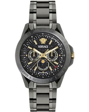 Versace V-Galaxy Moonphase Watch - Gray