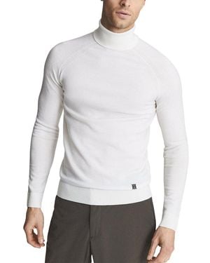 Reiss Greene Wool-Blend Stretch Jumper - White