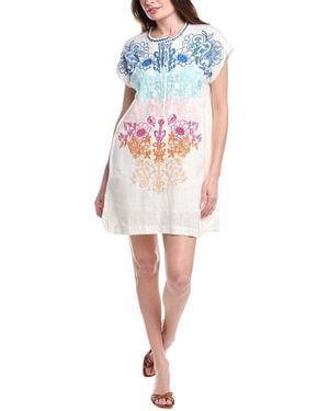 Johnny Was Mishti Linen Slip Dress - Brown