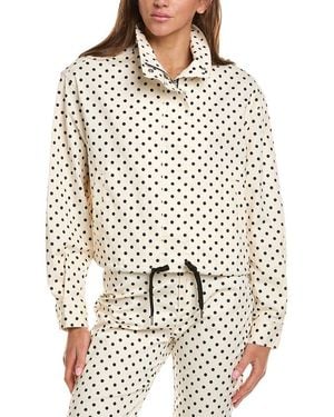 Current/Elliott Mock Neck Jacket - Natural