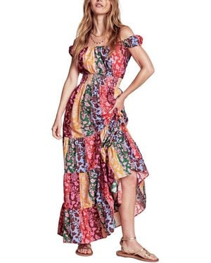 Boden Scoop Tiered Dress