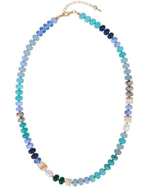 Saachi Beaded Necklace - Blue