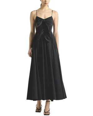 10 Crosby Derek Lam Unity Poplin Tie Front Dress - Black