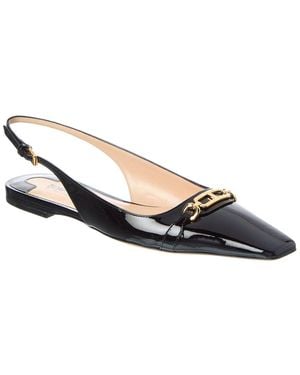 Tom Ford Whitny Patent Slingback Ballerina Flat - Black