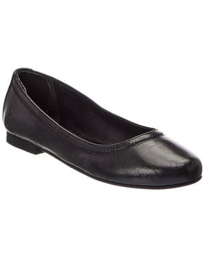Frye Carson Leather Ballet Flat - Black