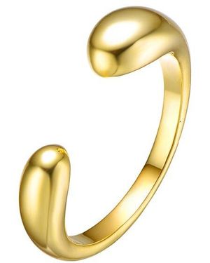 Rachel Glauber 14K Plated Ring - Metallic