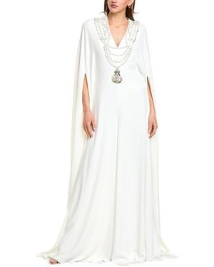 Reem Acra Beaded Jumpsuit - White