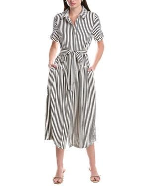 Julia Jordan Stripe Maxi Dress - Grey