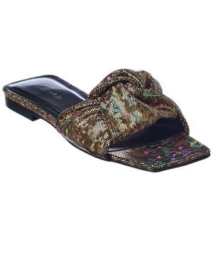 BY FAR Lima Disco Leather Sandal - Gray