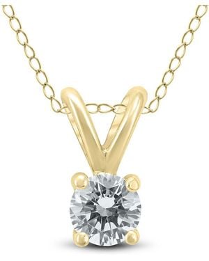 True Diamond 14k 0.23 Ct. Tw. Diamond Necklace - Metallic