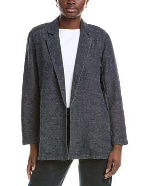 Eileen Fisher Petite Long Blazer - Gray