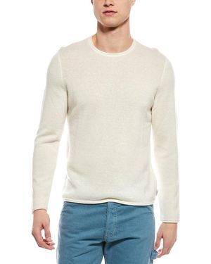 Onia Linen & Cashmere-Blend Roll Neck Jumper - White