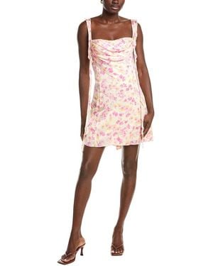 Maje Satin Mini Dress - Pink