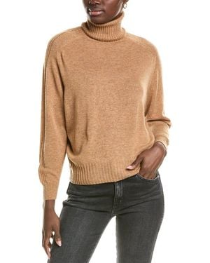 Brodie Cashmere Wool & Cashmere-Blend Overarm Rib Roll Neck Jumper - Green
