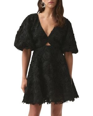 MIRA RICHI Solid Mini Dress - Black