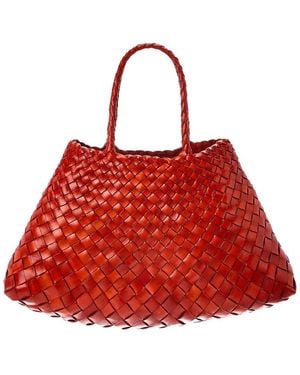 Dragon Diffusion Santa Croce Small Leather Tote - Red