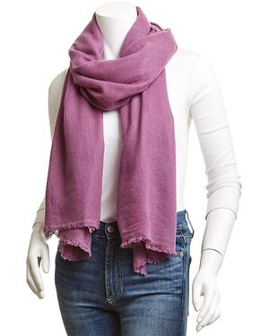 Portolano Lightweight Cashmere Wrap/Scarf - Purple
