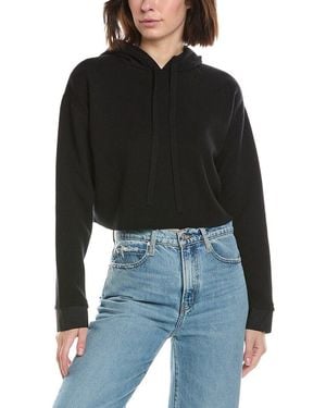 3.1 Phillip Lim Cropped Wool-Blend Hoodie - Black