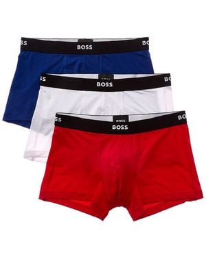 BOSS 3Pk Special Trunk - Red