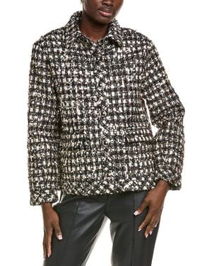 Endless Rose Sequins Check Jacket - Black