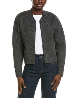 Michael Stars Lidia Cropped Bomber Jacket - Black
