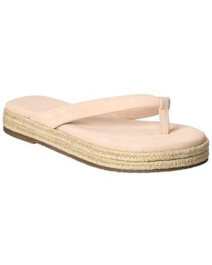 TKEES Hera Suede Platform Flip Flop - Natural