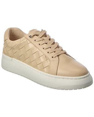 Dune Emmee Leather Trainer - Natural