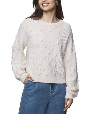 Splendid Demi Pearl Wool-blend Jumper - Grey