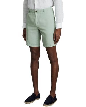 Reiss Ezra Casual Linen-Blend Short - Green