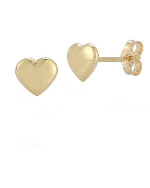 Ember Fine Jewelry 14k Puffed Heart Studs - Multicolour