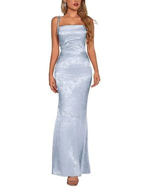 Amanda Royal Maxi Dress - Blue