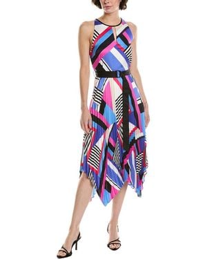 Karl Lagerfeld Printed Midi Dress - Blue