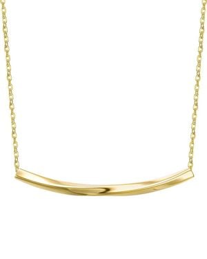Genevive Jewelry 14K Plated Statement Necklace - Metallic