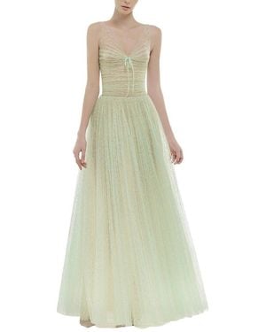 Emma way Embellished Midi Dress - Green