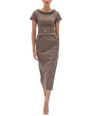 BGL Sheath Dress - Brown