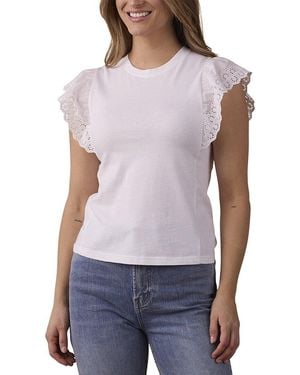 The Normal Brand Marnie Eyelet Top - Purple