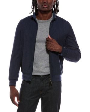 Canali Reversible Wool-Blend Bomber Jacket - Blue