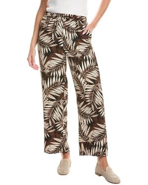 Jones New York Drawstring Wide Leg Pant - Brown