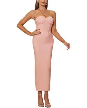 BELLA DESERT Midi Dress - White