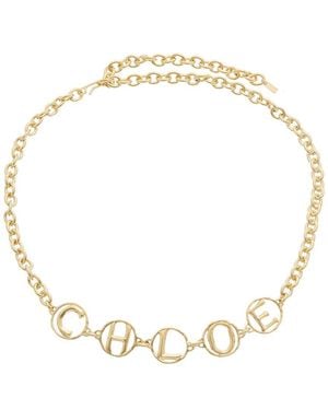 Chloé The Script Jewellery Belt - Metallic