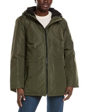 London Fog Medium Rain Coat - Green