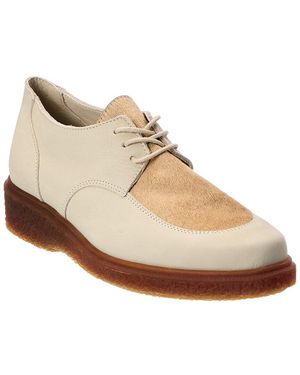 Arche Johiro Leather & Haircalf Oxford - White