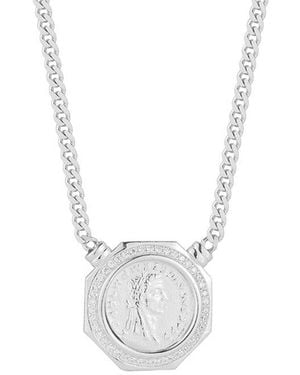 Sphera Milano Plated Cz Necklace - White