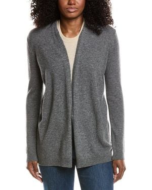 Sofiacashmere Drape Wool & Cashmere-Blend Cardigan - Red