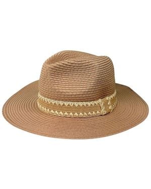 Nicole Miller Straw Panama Hat - Natural